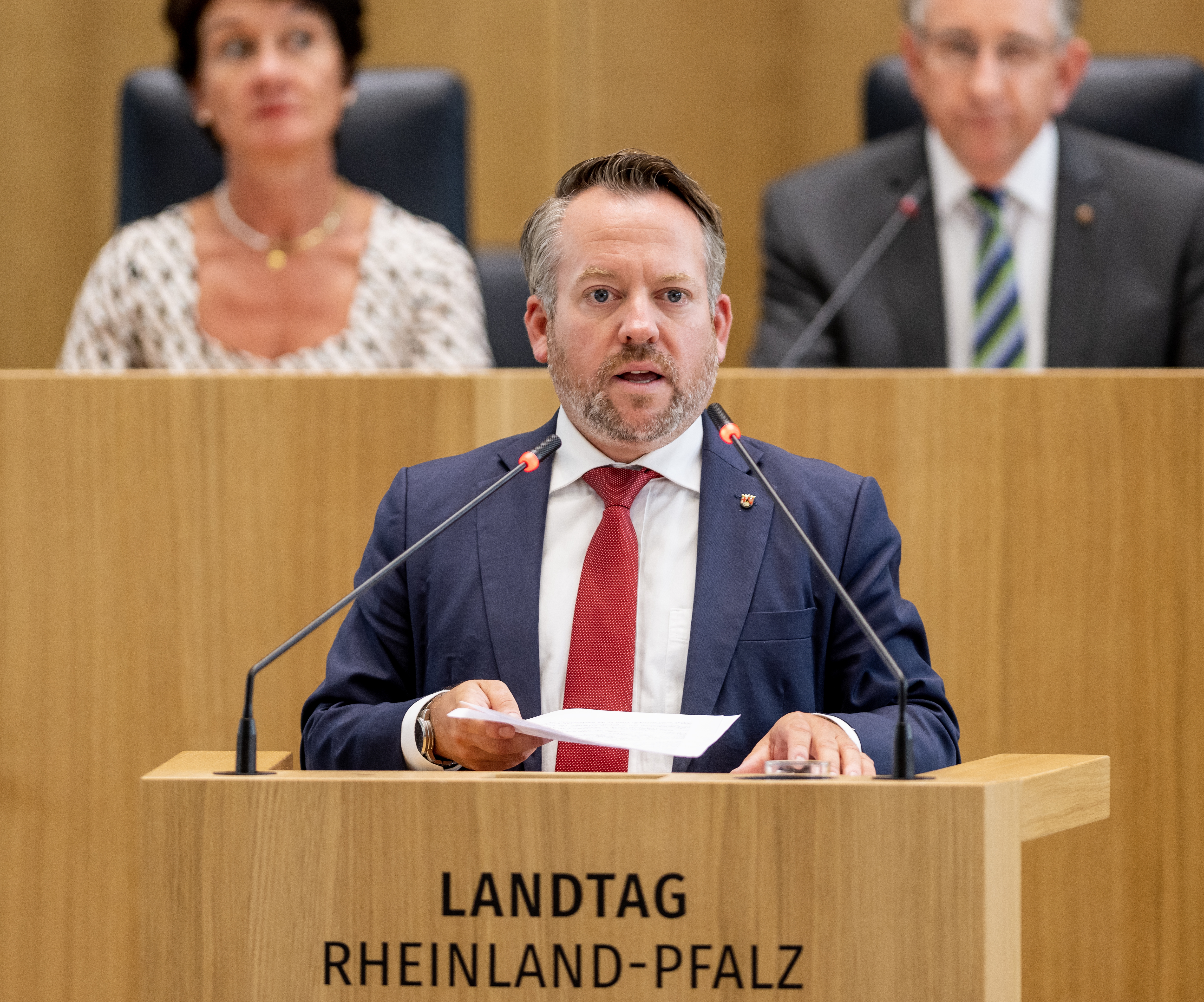 Stephan Wefelscheid,  FREIE WÄHLER-Landtagsabgeordnete in Rheinland-Pfalz, aufgenommen während der Debatte am 22.06.2023